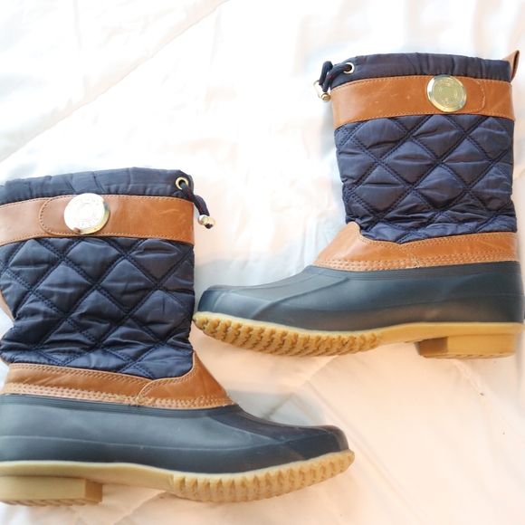 tommy hilfiger boots navy